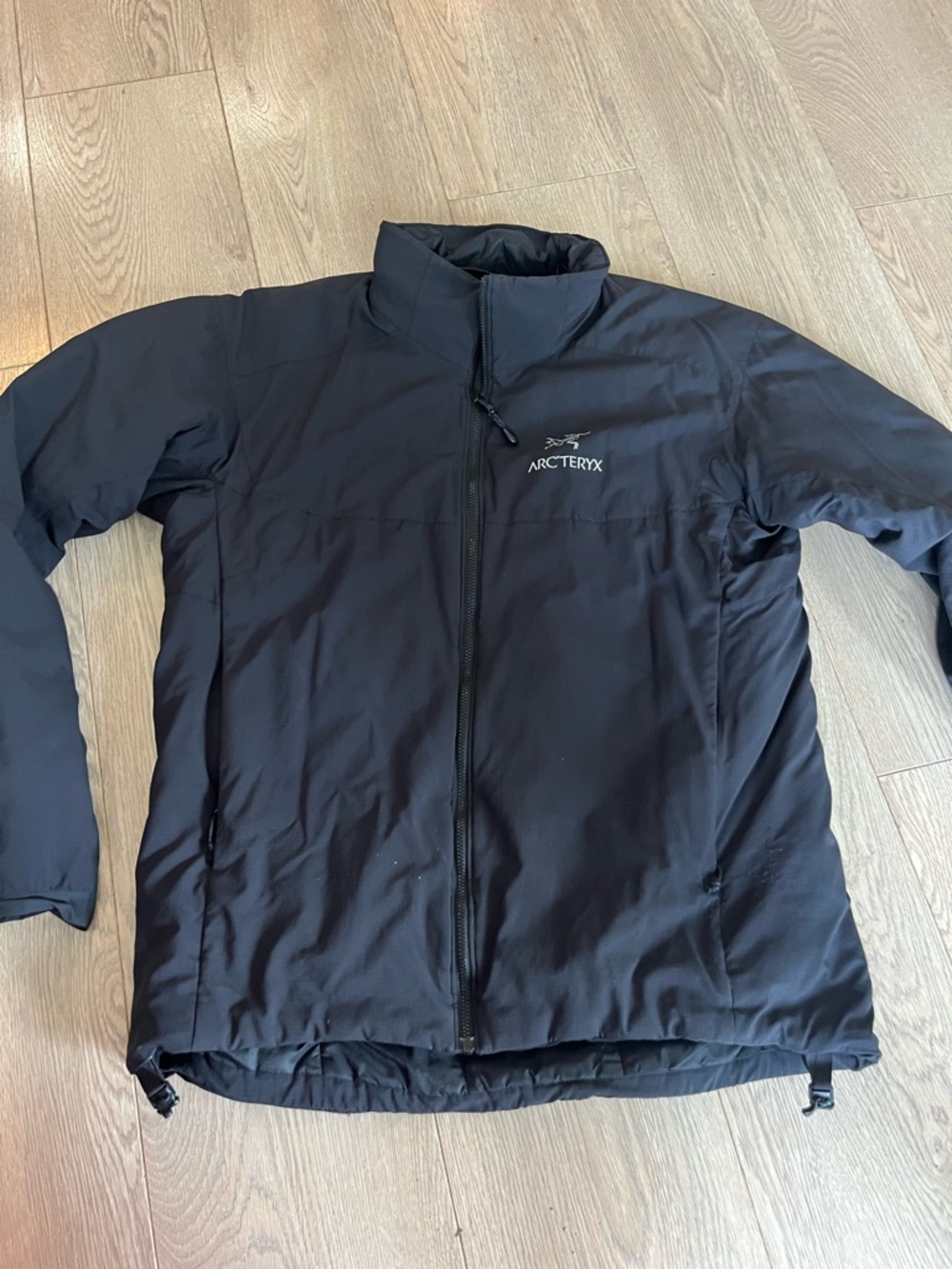 Arc'teryx Men's Black Puffer Jacket with Stand Collar